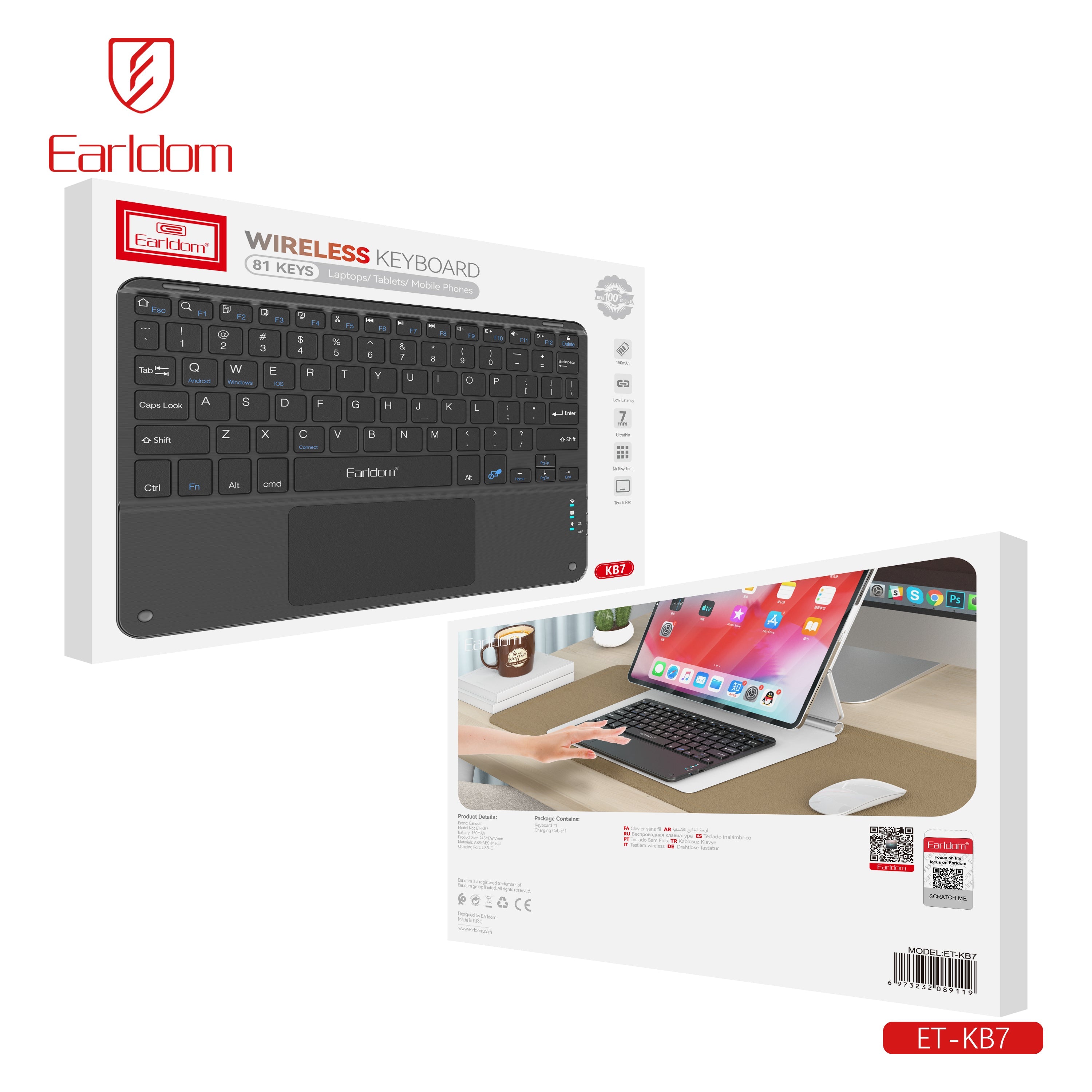 Bluetooth Keyboard ipad ET-KB7 Bluetooth Keyboard ipad ET-KB7